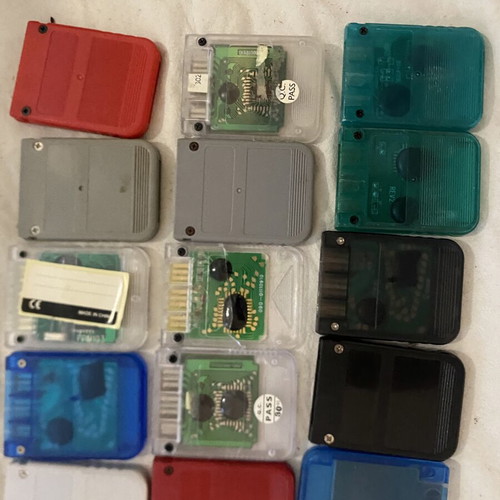 Memory cards for PlayStation pack of 15 like new