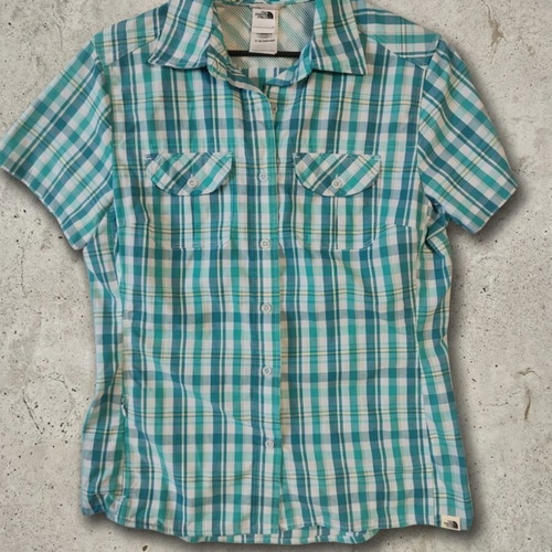 The North Face VaporWick women's hiking shirt size M like new, plaid