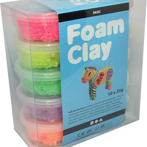 Foam Clay Basic 10x35g new, factory sealed