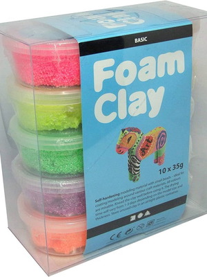 Foam Clay Basic 10x35g new, factory sealed