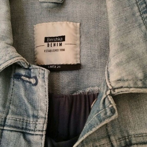 Bershka sleeveless denim jacket like new, blue, size S