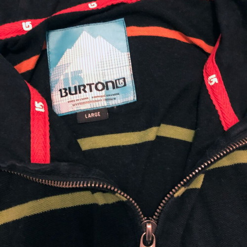 Burton hoodie size L black like new