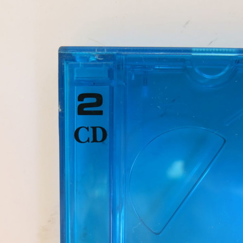 Double CD/DVD case blue with standard thickness new