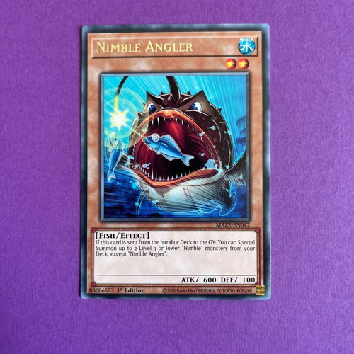 Nimble Angler Yu-Gi-Oh! Card like new