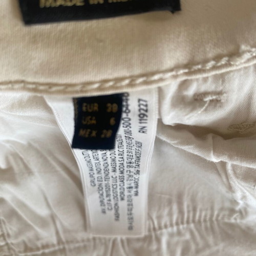 Massimo Dutti high-waisted pants like new, cream, size 38