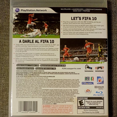 FIFA Soccer 10 PS3 used, complete