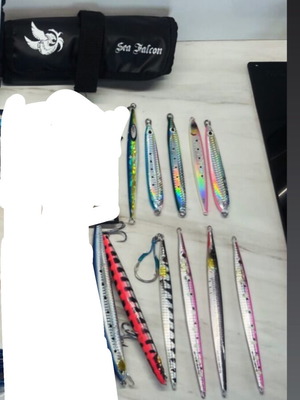 Jyg Strike, Savage, Cultiva Fishing Lures with Black Carry Case like new