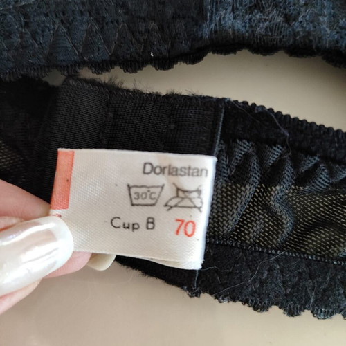 Triumph Vintage Lace Bra Size 70B New Black