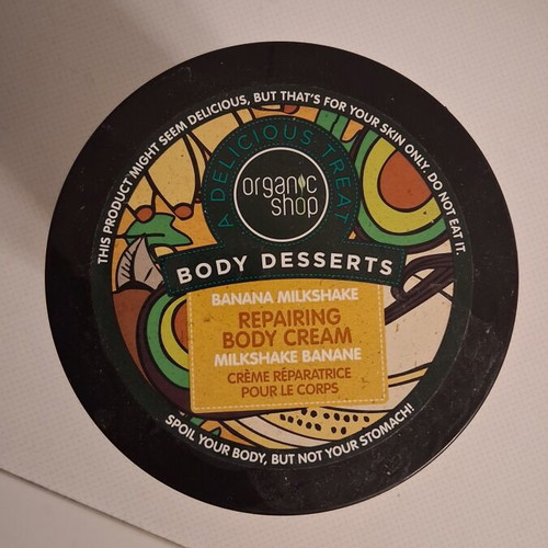 Organic Shop Banana Milkshake Repairing Body Cream used 450ml