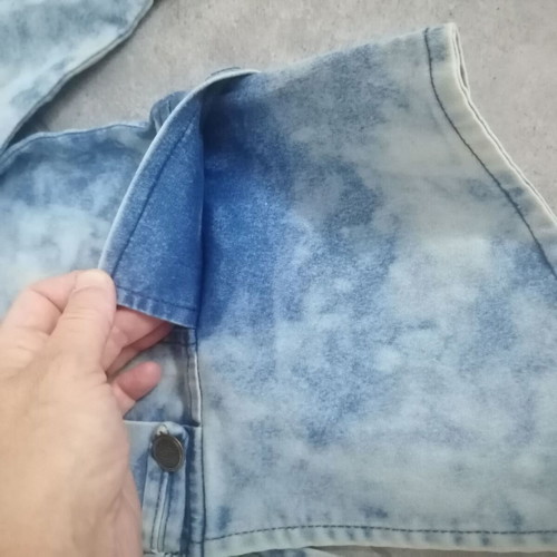 Denim jacket for girls, size 8-10 years, decorative metal buttons