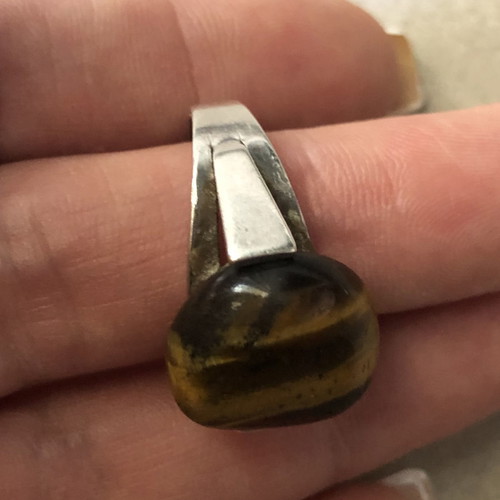 Silver ring tiger's eye 925 in excellent condition