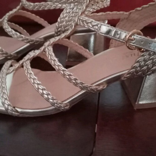 Luigi gladiator women's sandals like new, gold, size 36