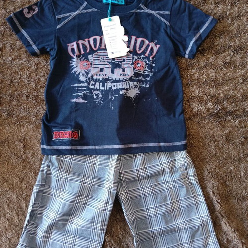 Gems baby set shirt and shorts size 6 new with tags