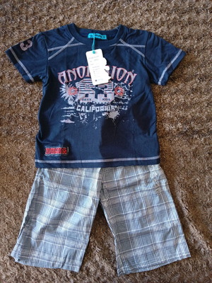 Gems baby set shirt and shorts size 6 new with tags
