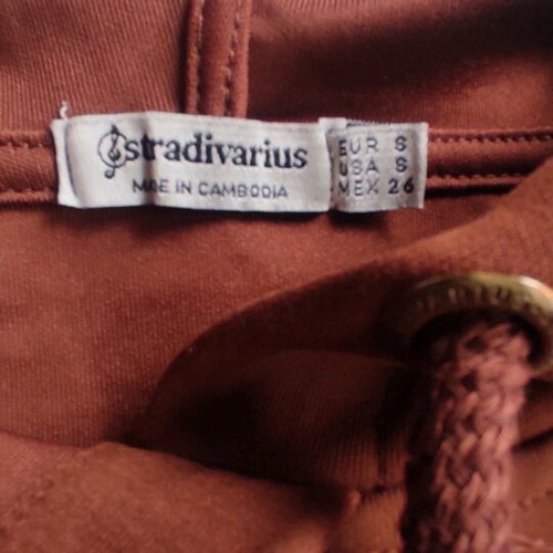 Stradivarius Hoodie Brown Like New, Size S
