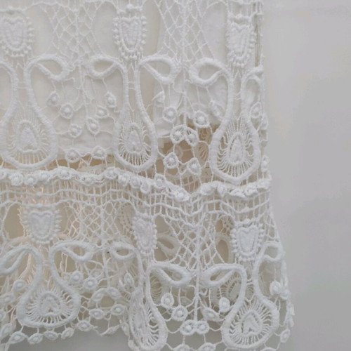 Mini lace dress like new, white, size S