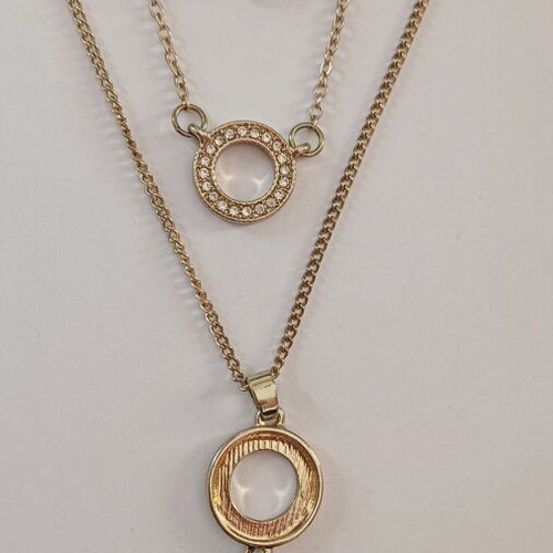 Axel triple necklace green gold new