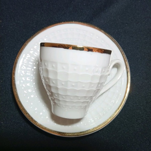 Vintage Eschenbach Germany espresso set with 6 cups and saucers, 1990