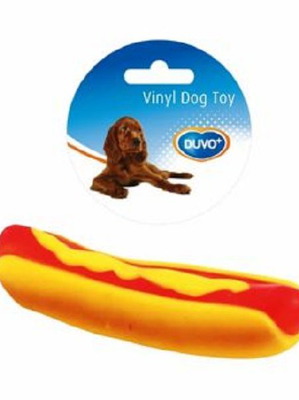 Παιχνίδι βινυλίου Hot Dog 14cm καινούργιο για σκύλους