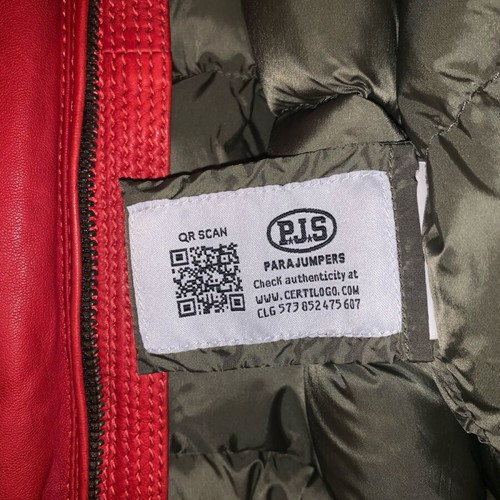 Parajumpers Josh leather aviator jacket red XL brand new