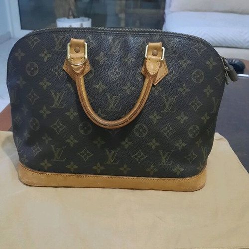 Louis Vuitton Alma bag used brown vintage handbag