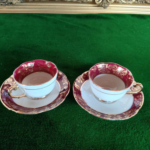 Set of two vintage Argo Japan porcelain cups like new