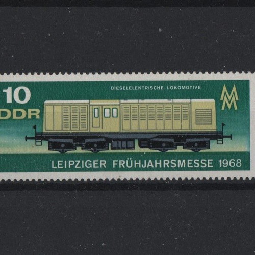 1968 DDR Train Stamp in Mint Condition