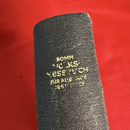 Catholic prayer book Das Volksmessbuch used, leather-bound