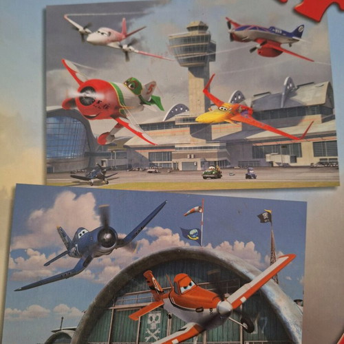 Planes puzzle new, 2 puzzles of 66 pieces for kids 4+
