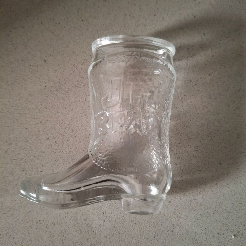 Jim Beam Collectible Shot Glass Boot Shape Like New