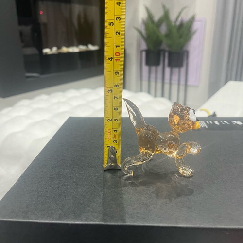 Glass cat miniature like new, handmade with details