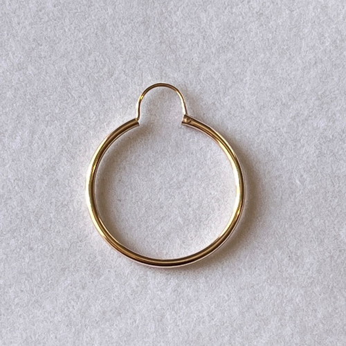 Earring hoop yellow gold k14 new single