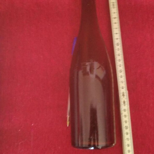 Antique rare Zythos FIX bottle used 1930-1950 brick color