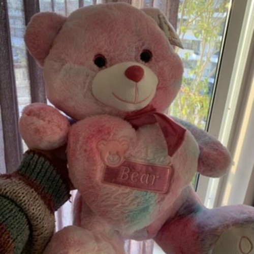 Large Pink Teddy Bear new, 43x35x45 cm