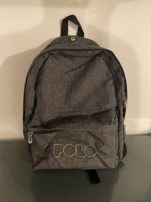 Polo τσάντα σχολική γκρι σκούρο σαν καινούργιο