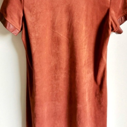 Dixie suede mini dress rust color, like new, size M