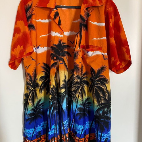 Hawaiian men's shirt unused, size Medium, nylon, multicolor