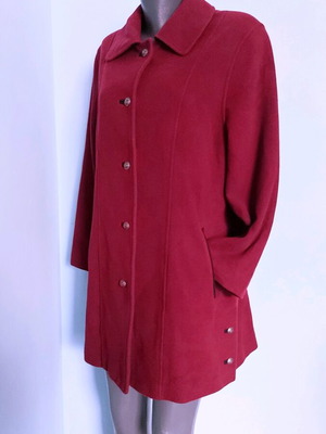 Wool and cashmere coat like new, Sonnblick landhouse, red