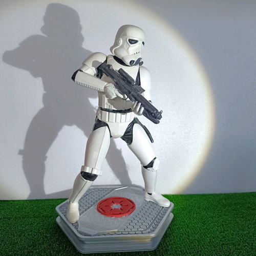 Stormtrooper figure used, resin, handmade, Star Wars collectible
