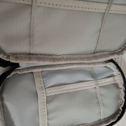Double Storage Case with 2 Separate Zippers New