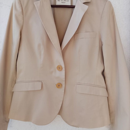 Etro Milano blazer like new, 97% cotton, beige
