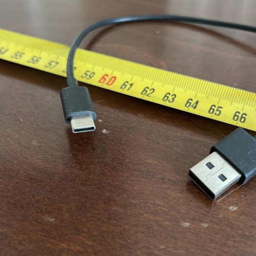 USB A Male to USB C Male Cable 27 cm like new
