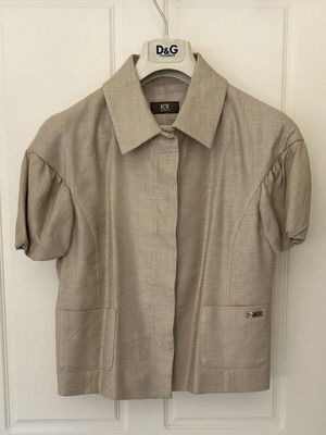 Iceberg women's vintage jacket size 44IT/M new, beige and gold