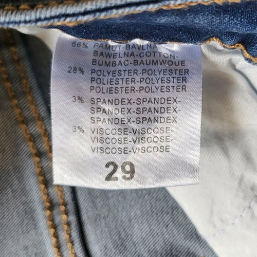 Blue flared pants like new, size M