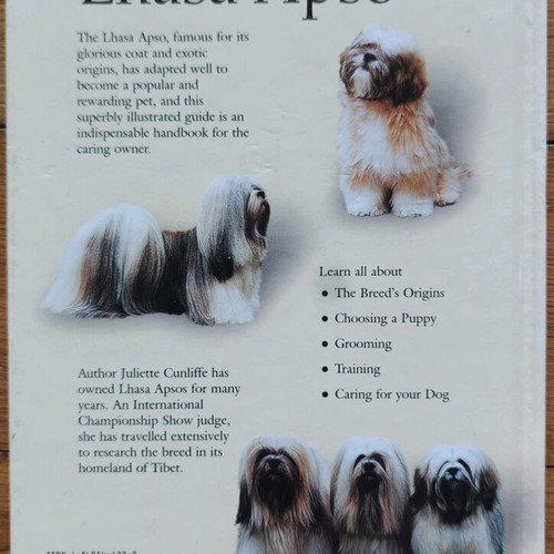 Lhasa Apso book like new, English