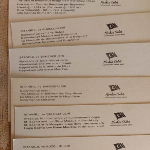 Postcards of Istanbul 70s-80s like new from personal collection