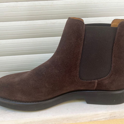 Sebago Chelsea boot, brown suede leather, size 43