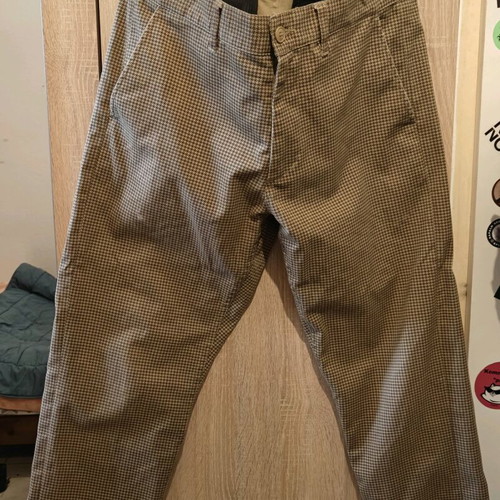 Obey Men's Houndstooth Pants Size 32 Used, Beige