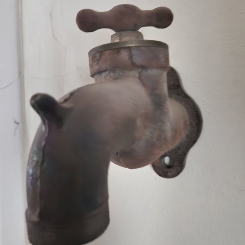 Vintage brass faucet refurbished