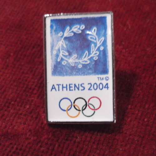 Olympic Games Athens 2004 Pin like new, Kotinos and Olympic Rings
